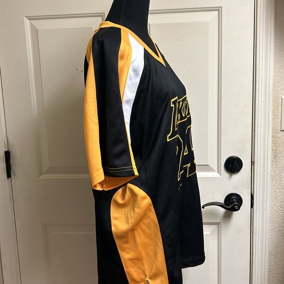 LA Lakers Kobe Bryant #24 Black and Gold Jersey, Medium - Picture 4 of 9